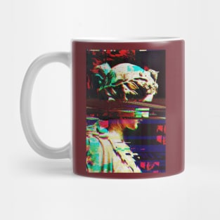 Vaporwave greek glitch statue Mug